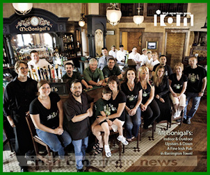 McGonigal’s Pub on the cover of August 2010 Irish American News